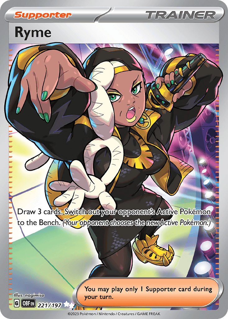 Ryme - 221/197 — SV03: Obsidian Flames Pokémon TCG card by nagimiso
