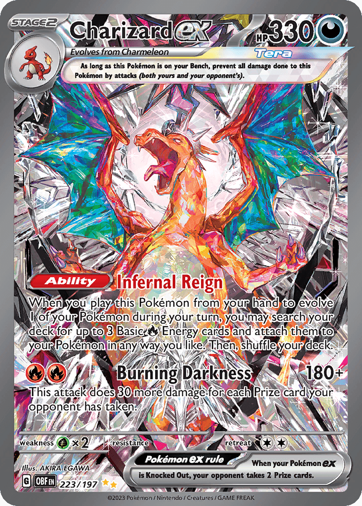 Charizard ex - 223/197 — Pokémon TCG card