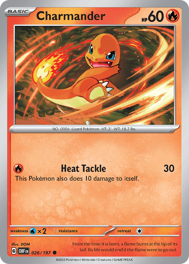 Charmander — SV03: Obsidian Flames Pokémon TCG card by DOM