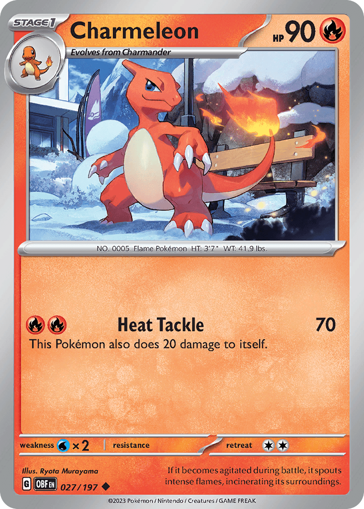 Charmeleon - 027/197 — Miscellaneous Cards & Products Pokémon TCG card by Ryota Murayama