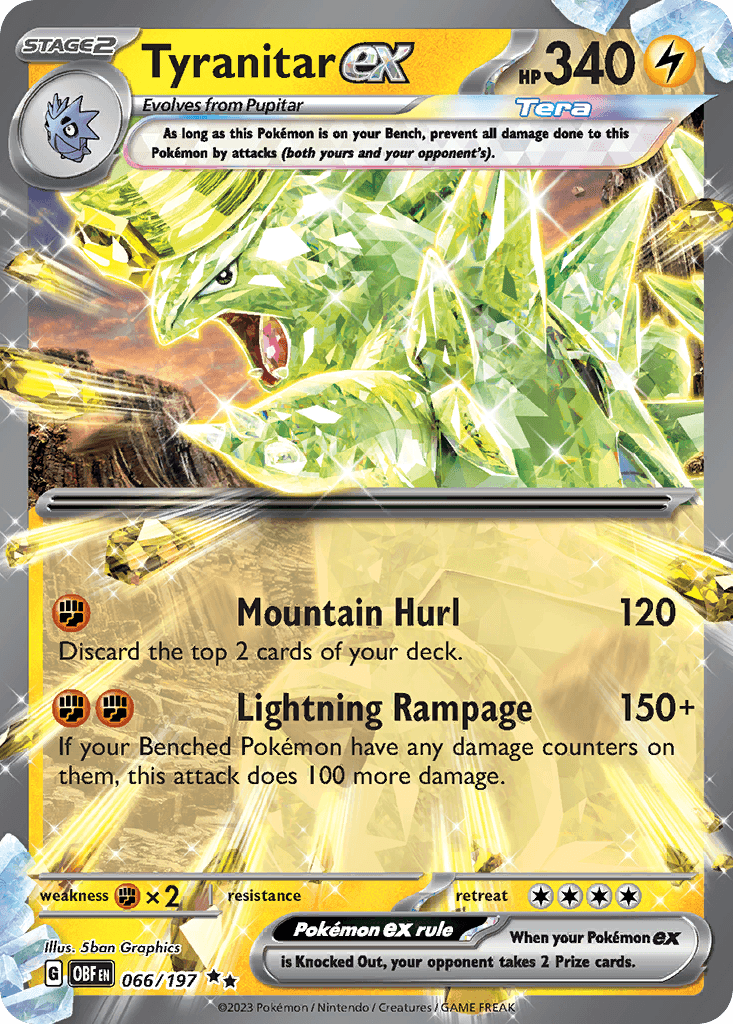 Tyranitar ex — Prize Pack Series Cards Pokémon TCG card by 5ban Graphics