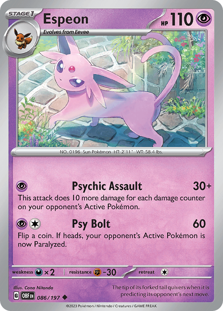 Espeon (Best Buy Exclusive) — Miscellaneous Cards & Products Pokémon TCG card by Cona Nitanda