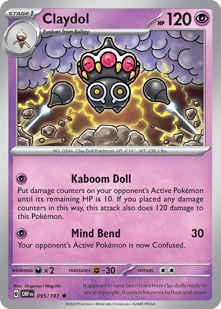 Claydol — Prize Pack Series Cards Pokémon TCG card by Shigenori Negishi
