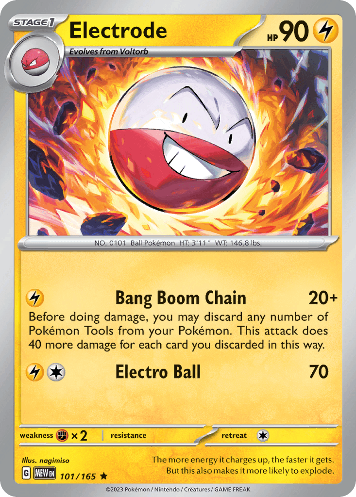 Electrode — SV: Scarlet & Violet 151 Pokémon TCG card by nagimiso