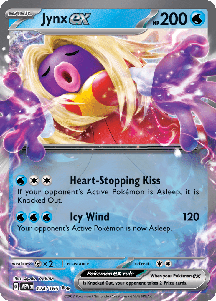 Jynx ex - 124/165 — SV: Scarlet & Violet 151 Pokémon TCG card by Ayaka Yoshida