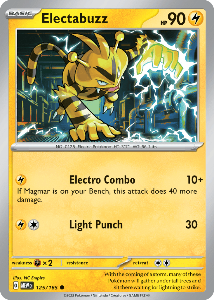 Electabuzz — SV: Scarlet & Violet 151 Pokémon TCG card by NC Empire