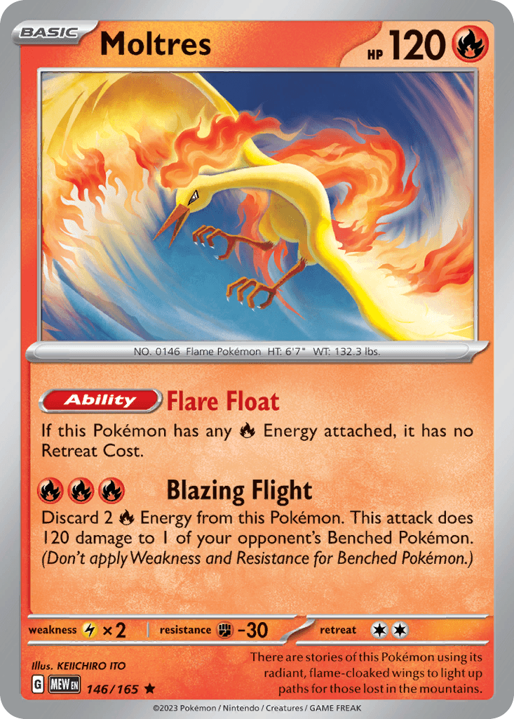 Moltres — SV: Scarlet & Violet 151 Pokémon TCG card by KEIICHIRO ITO