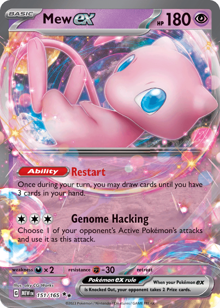 Mew ex — Prize Pack Series Cards Pokémon TCG card by aky CG Works