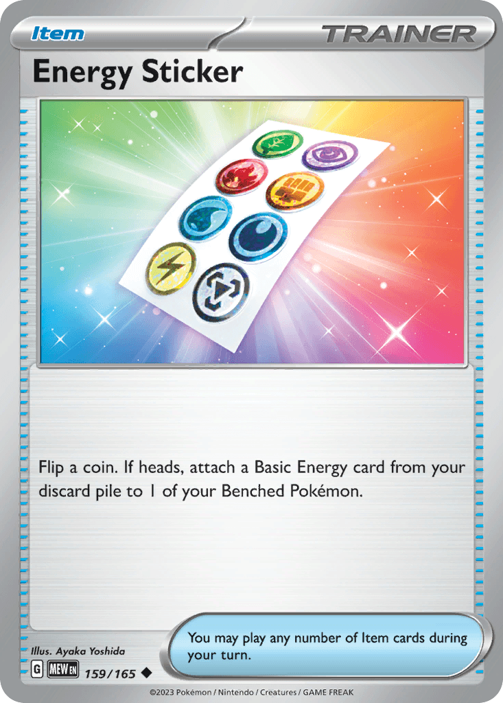 Energy Sticker — SV: Scarlet & Violet 151 Pokémon TCG card by Ayaka Yoshida