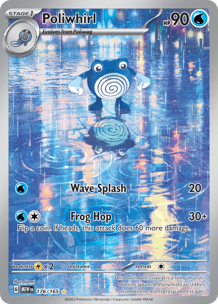 Poliwhirl - 176/165 — SV: Scarlet & Violet 151 Pokémon TCG card by Gemi