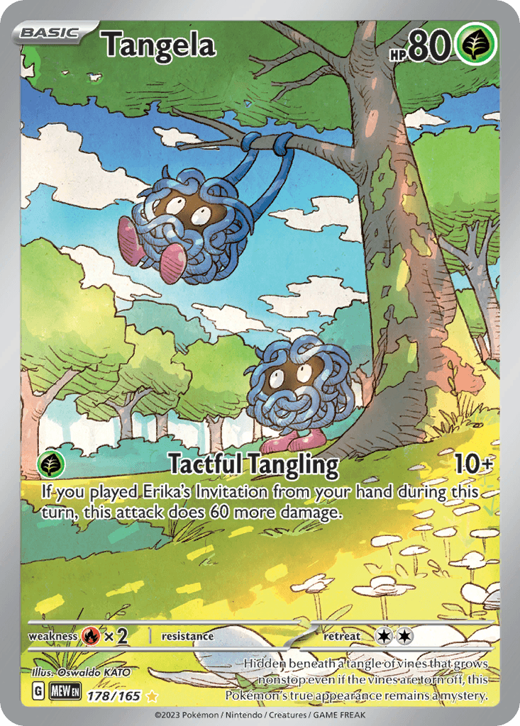 Tangela - 178/165 — SV: Scarlet & Violet 151 Pokémon TCG card by Oswaldo KATO