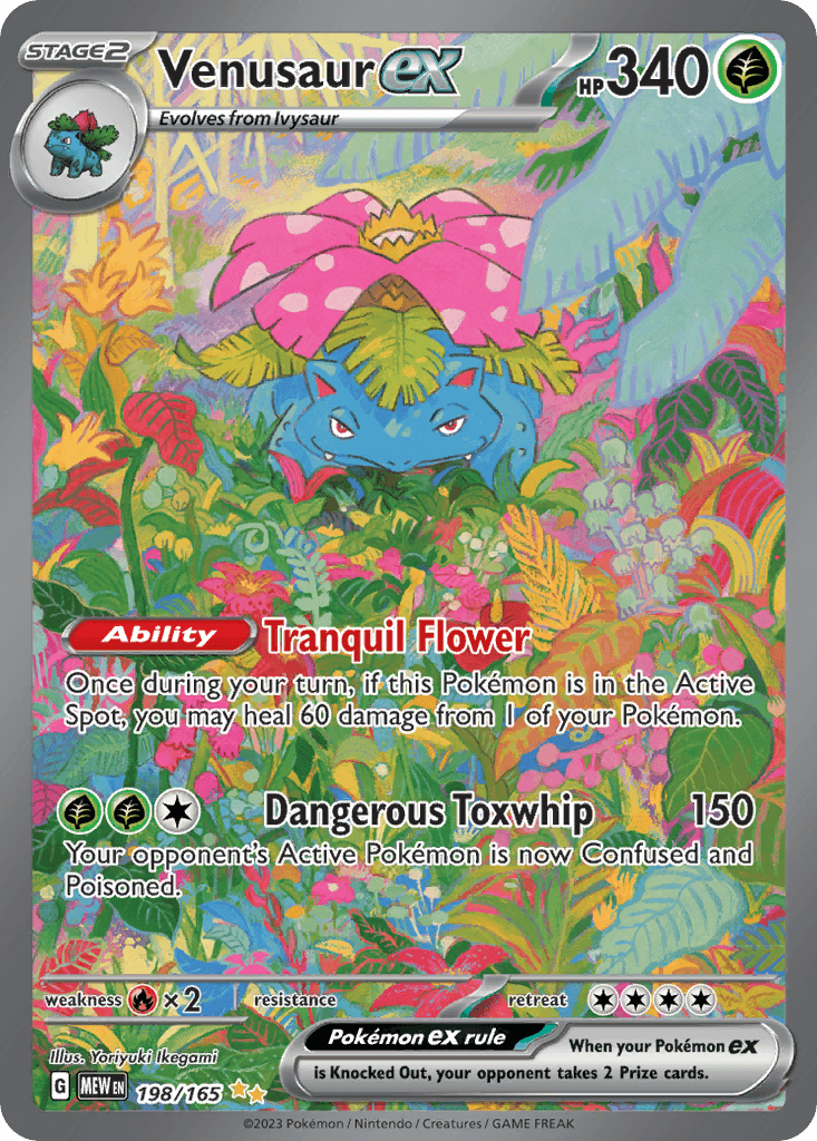 Venusaur ex - 198/165 — Pokémon TCG card