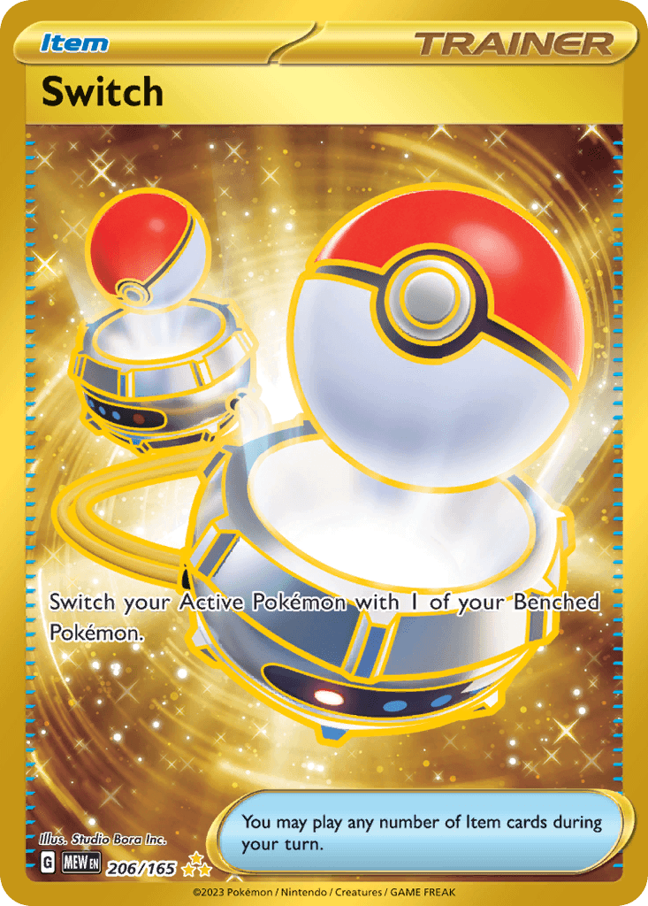Switch - 206/165 — SV: Scarlet & Violet 151 Pokémon TCG card by Studio Bora Inc.
