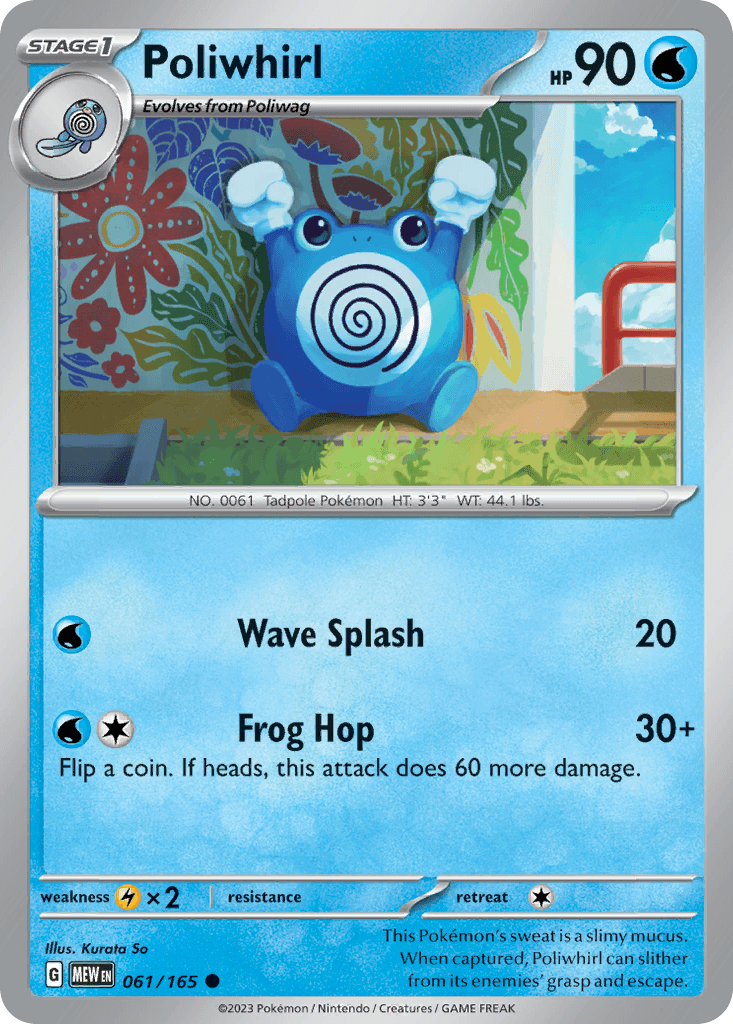 Poliwhirl - 061/165 — SV: Scarlet & Violet 151 Pokémon TCG card by Kurata So