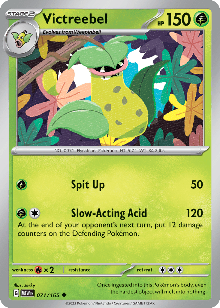 Victreebel — SV: Scarlet & Violet 151 Pokémon TCG card by Jerky