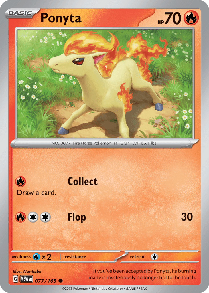 Ponyta — SV: Scarlet & Violet 151 Pokémon TCG card by Nurikabe