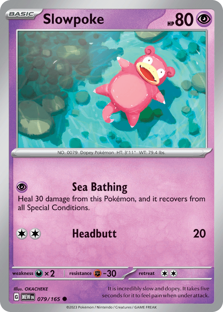 Slowpoke — SV: Scarlet & Violet 151 Pokémon TCG card by OKACHEKE