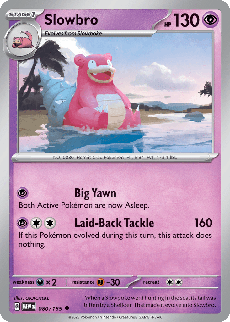 Slowbro — SV: Scarlet & Violet 151 Pokémon TCG card by OKACHEKE