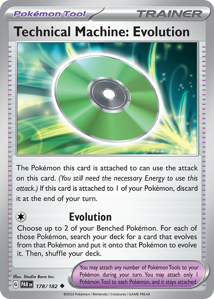 Technical Machine: Evolution — Prize Pack Series Cards Pokémon TCG card by Studio Bora Inc.