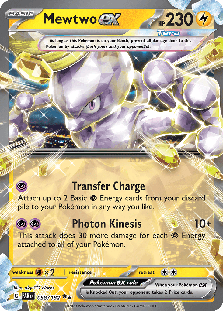 Mewtwo ex — Prize Pack Series Cards Pokémon TCG card by aky CG Works