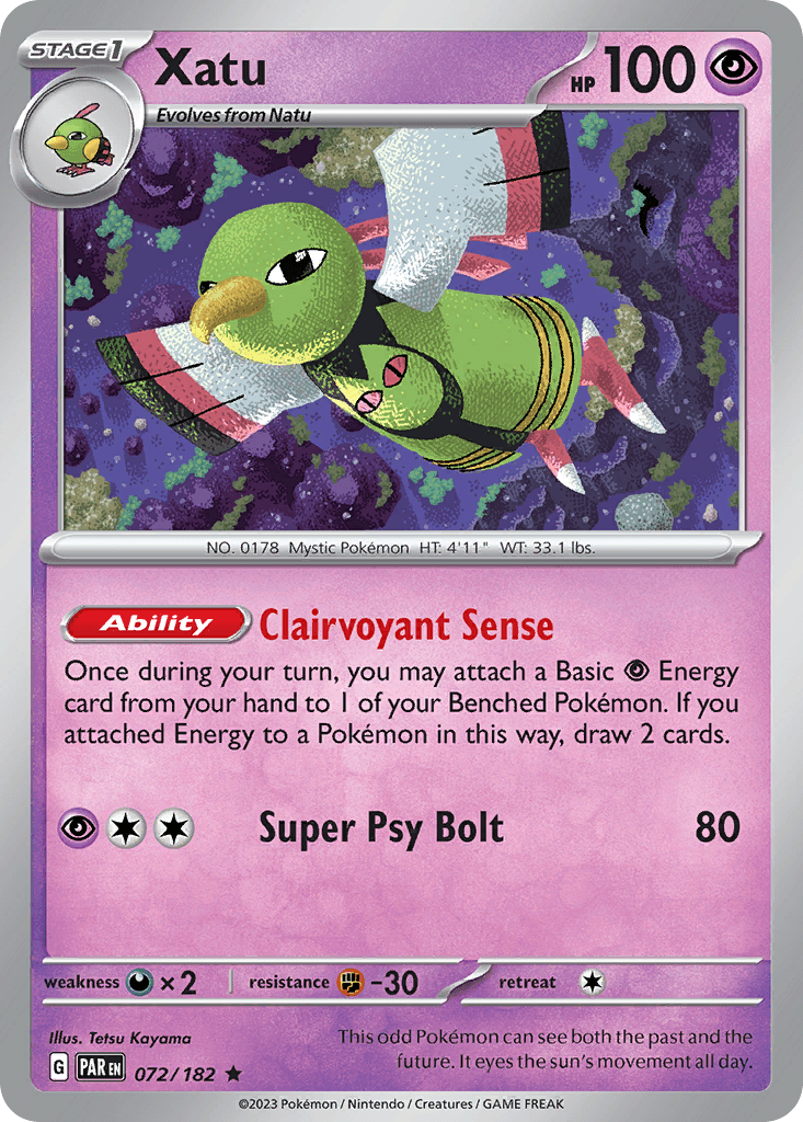 Xatu — Prize Pack Series Cards Pokémon TCG card by Tetsu Kayama