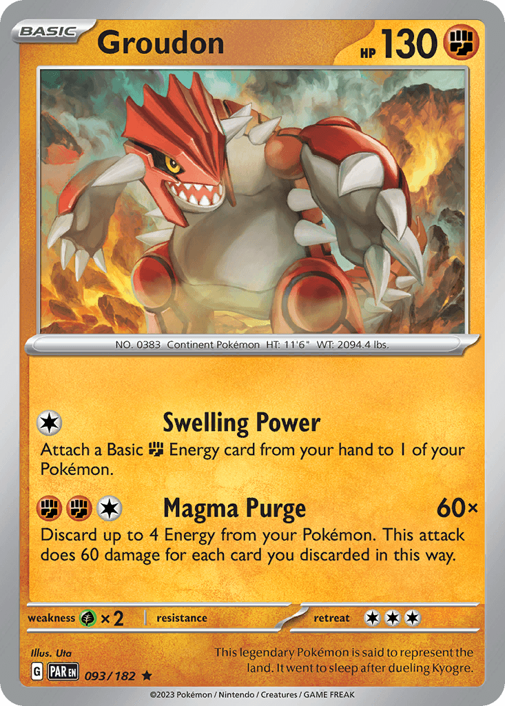 Groudon — Prize Pack Series Cards Pokémon TCG card by Uta