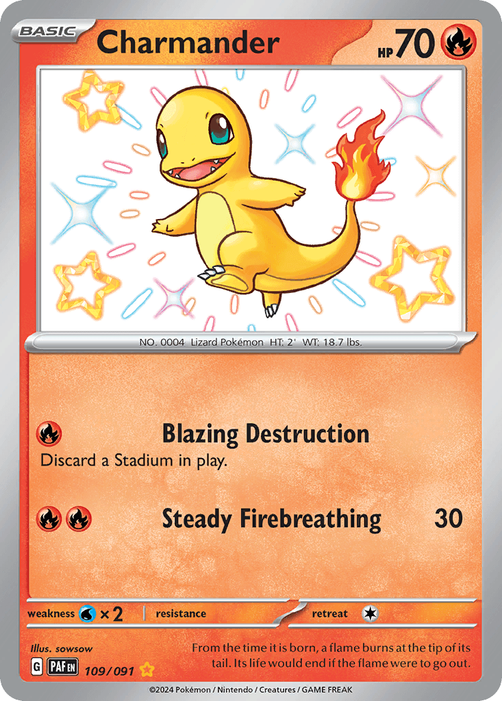 Charmander - 109/091 — Pokémon TCG card