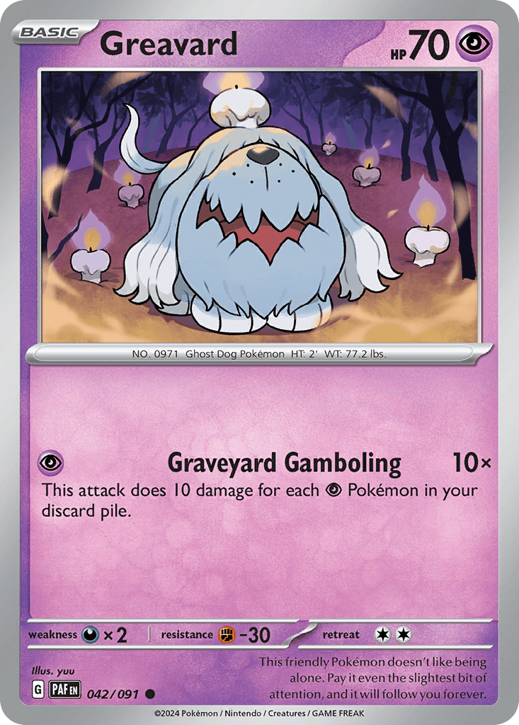 Greavard - 042/091 — Miscellaneous Cards & Products Pokémon TCG card by yuu