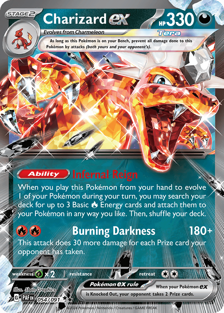 Charizard ex - 054/091 — Jumbo Cards Pokémon TCG card by 5ban Graphics