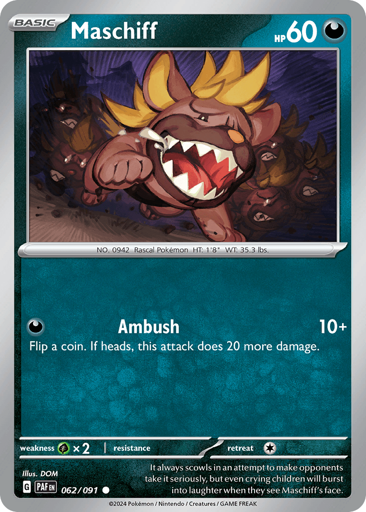 Maschiff - 062/091 — Miscellaneous Cards & Products Pokémon TCG card by DOM