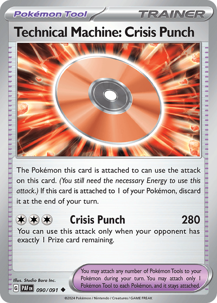 Technical Machine: Crisis Punch — Prize Pack Series Cards Pokémon TCG card by Studio Bora Inc.