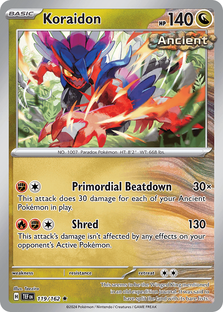 Koraidon — Prize Pack Series Cards Pokémon TCG card by Teeziro