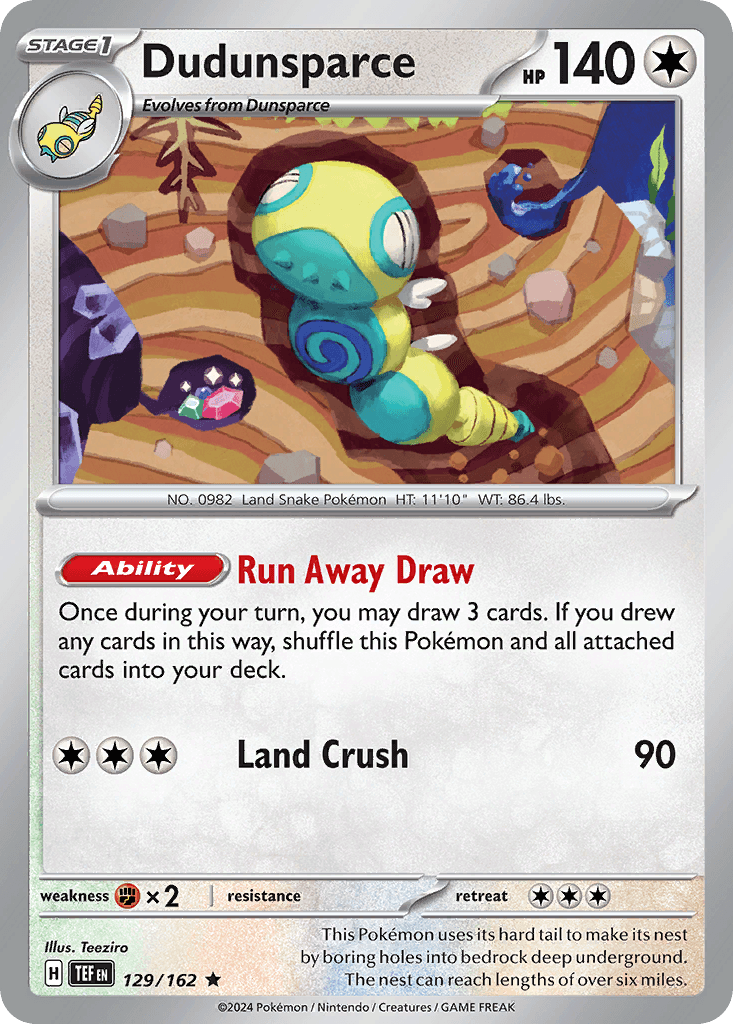 Dudunsparce — Prize Pack Series Cards Pokémon TCG card by Teeziro