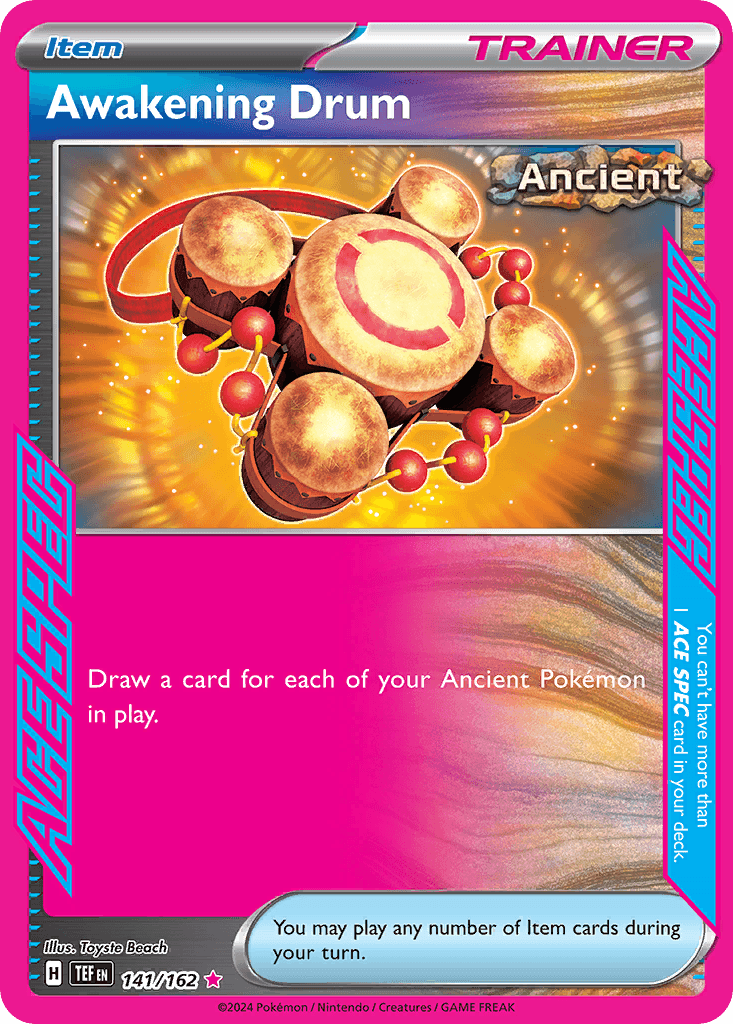 Awakening Drum — Prize Pack Series Cards Pokémon TCG card by Toyste Beach