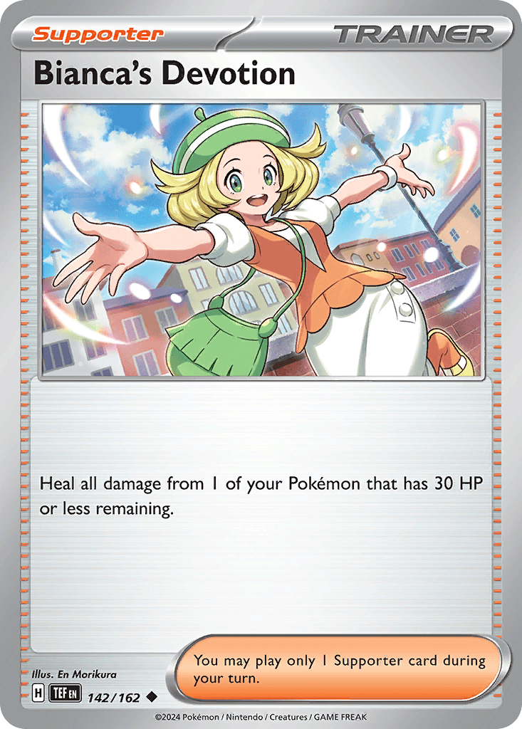 Bianca's Devotion - 142/162 — Prize Pack Series Cards Pokémon TCG card by En Morikura