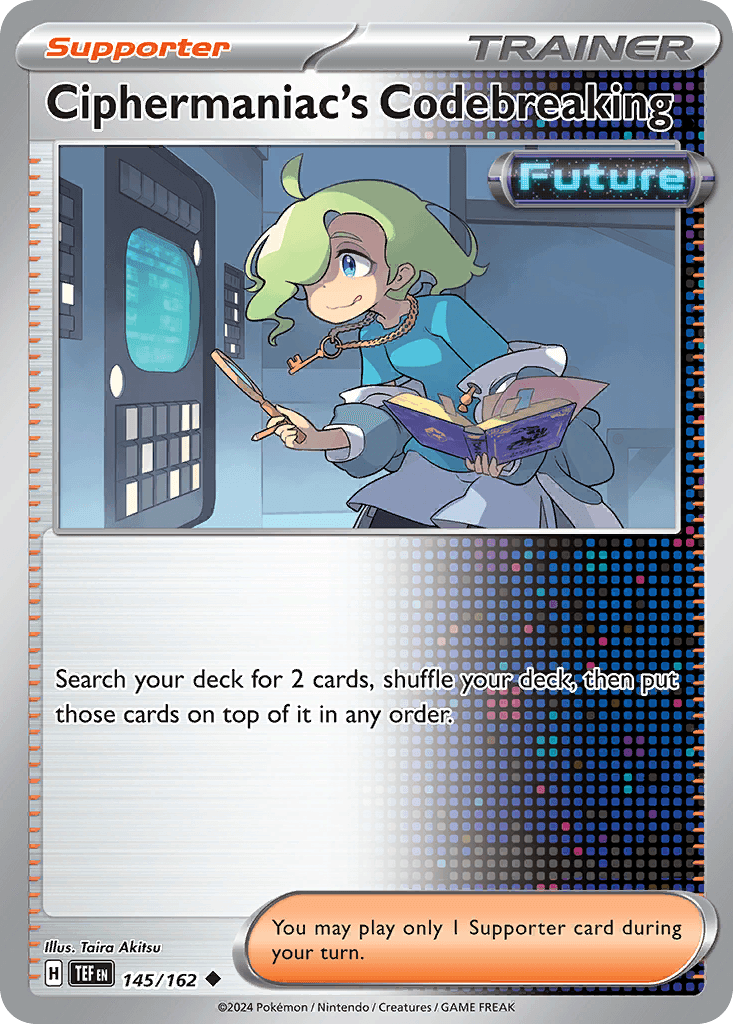 Ciphermaniac's Codebreaking — Prize Pack Series Cards Pokémon TCG card by Taira Akitsu