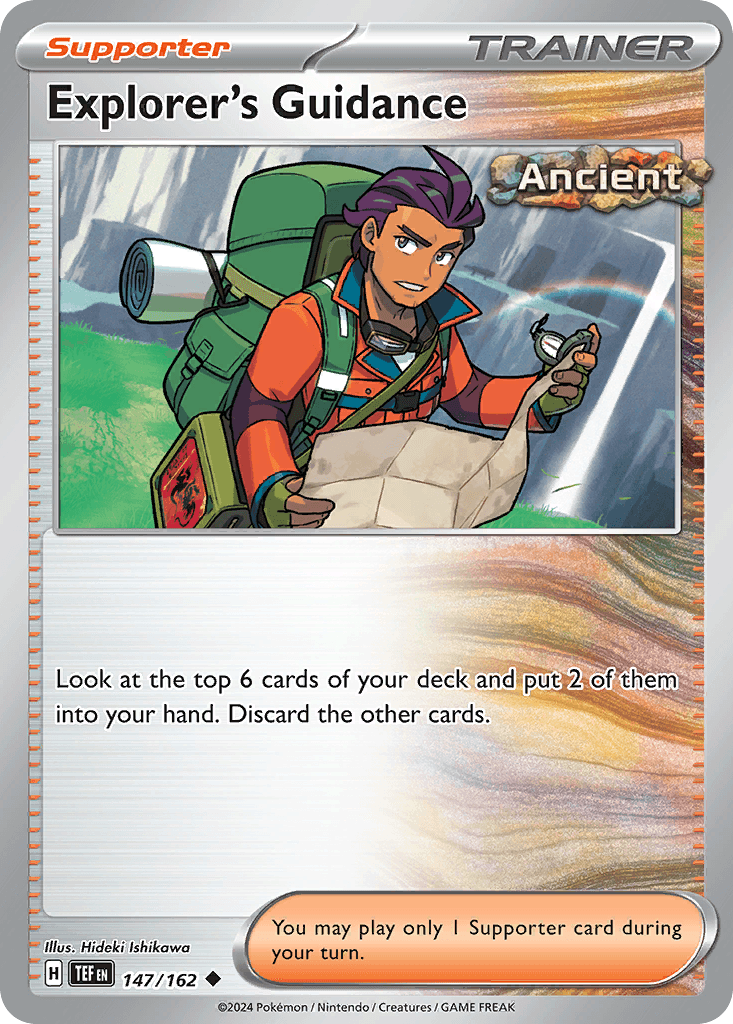 Explorer's Guidance — Prize Pack Series Cards Pokémon TCG card by Hideki Ishikawa