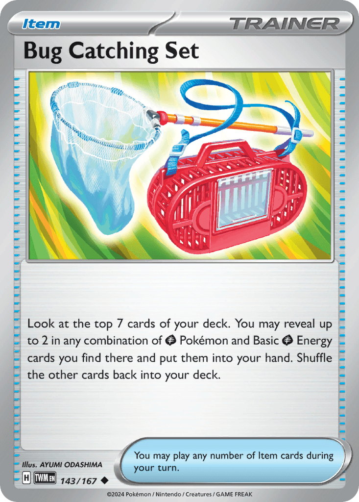 Bug Catching Set — Prize Pack Series Cards Pokémon TCG card by AYUMI ODASHIMA