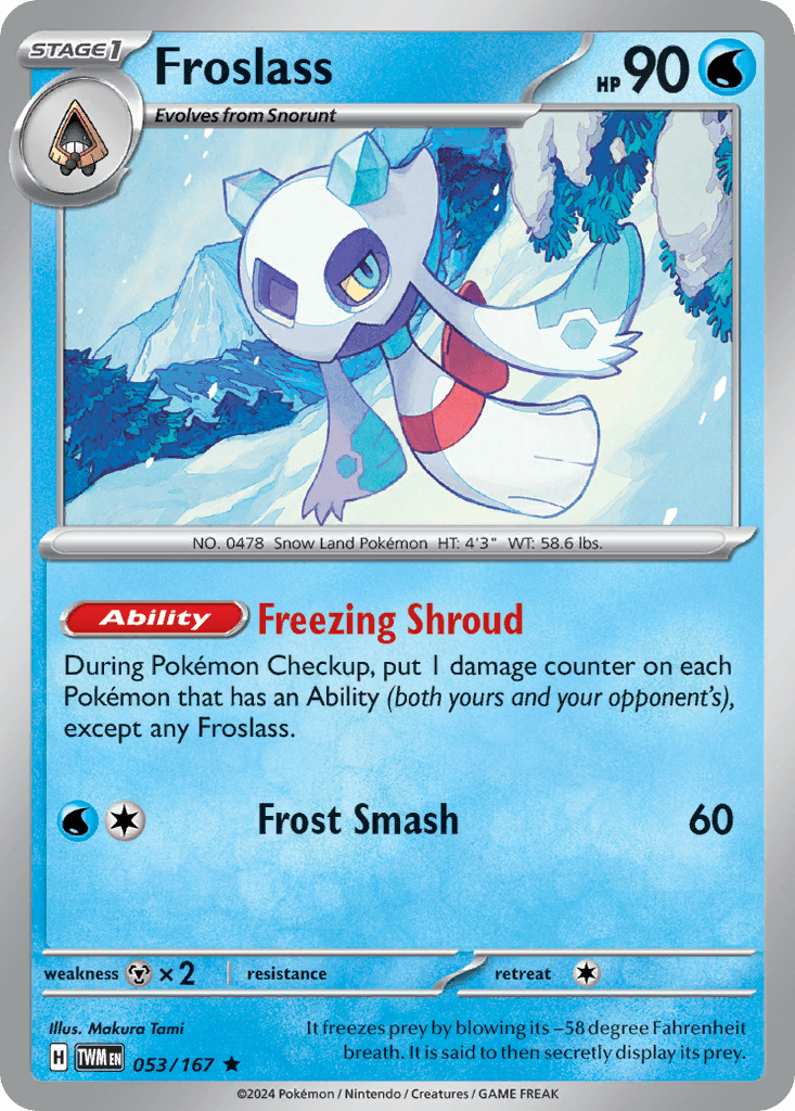 Froslass - 053/167 — Prize Pack Series Cards Pokémon TCG card by Makura Tami