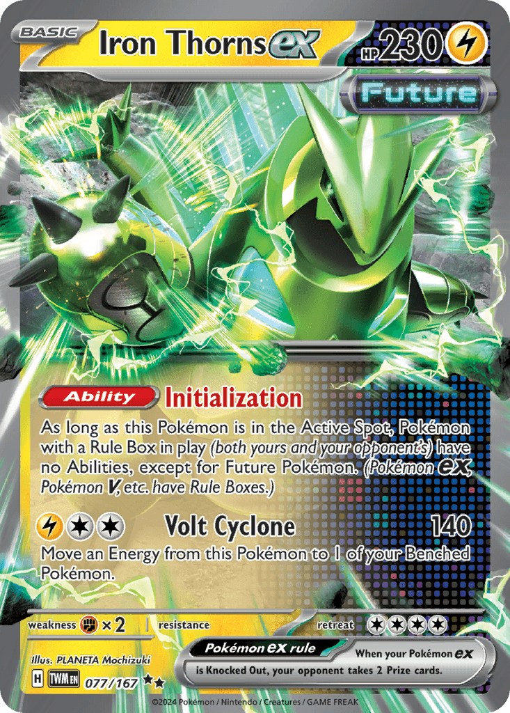 Iron Thorns ex - 077/167 — Prize Pack Series Cards