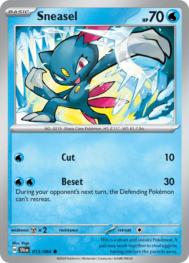 Sneasel — SV: Shrouded Fable Pokémon TCG card by Krgc