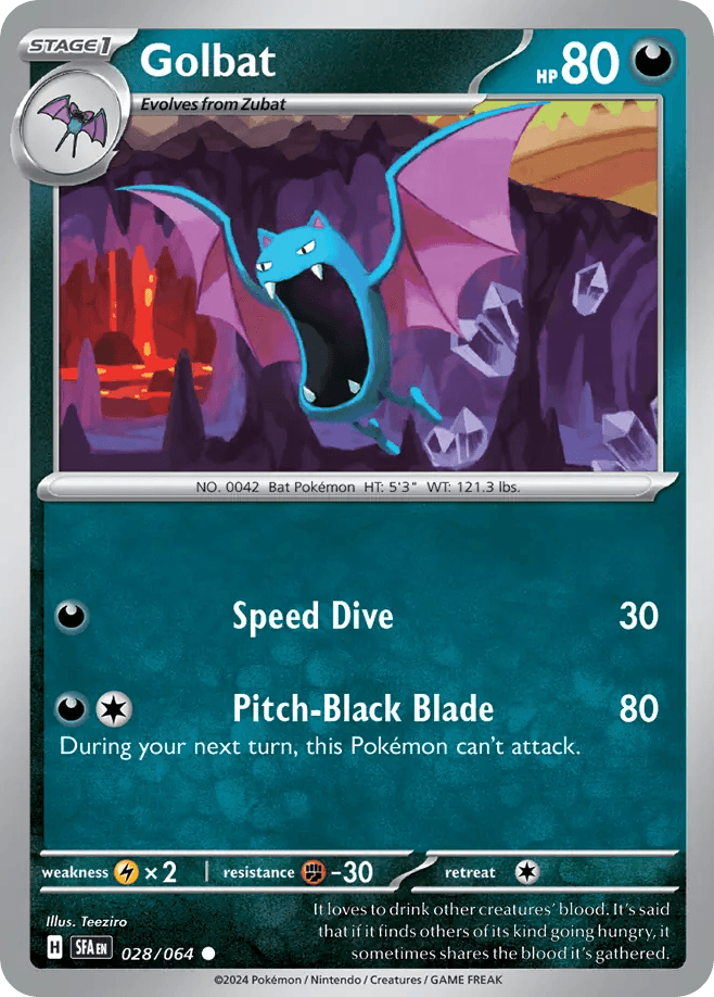 Golbat — SV: Shrouded Fable Pokémon TCG card by Teeziro