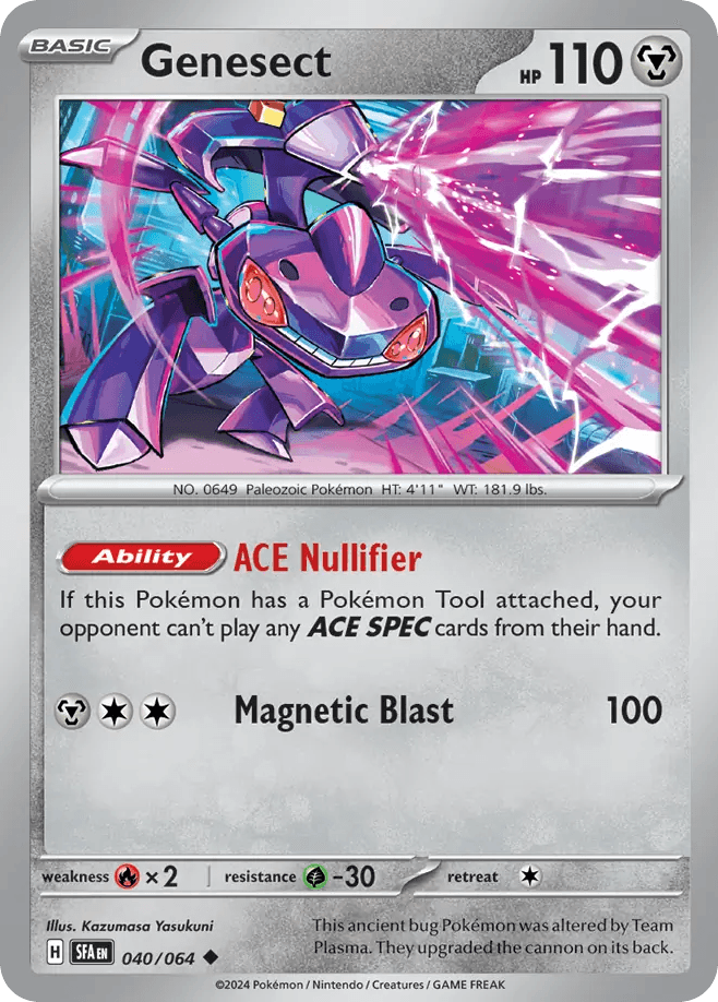 Genesect — Prize Pack Series Cards Pokémon TCG card by Kazumasa Yasukuni