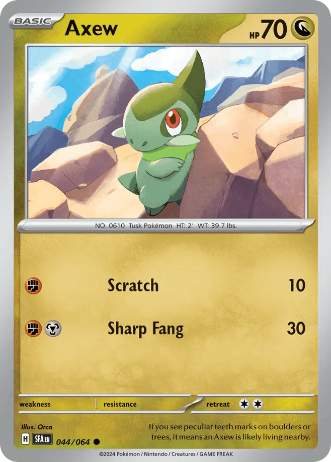 Axew — SV: Shrouded Fable Pokémon TCG card by Orca