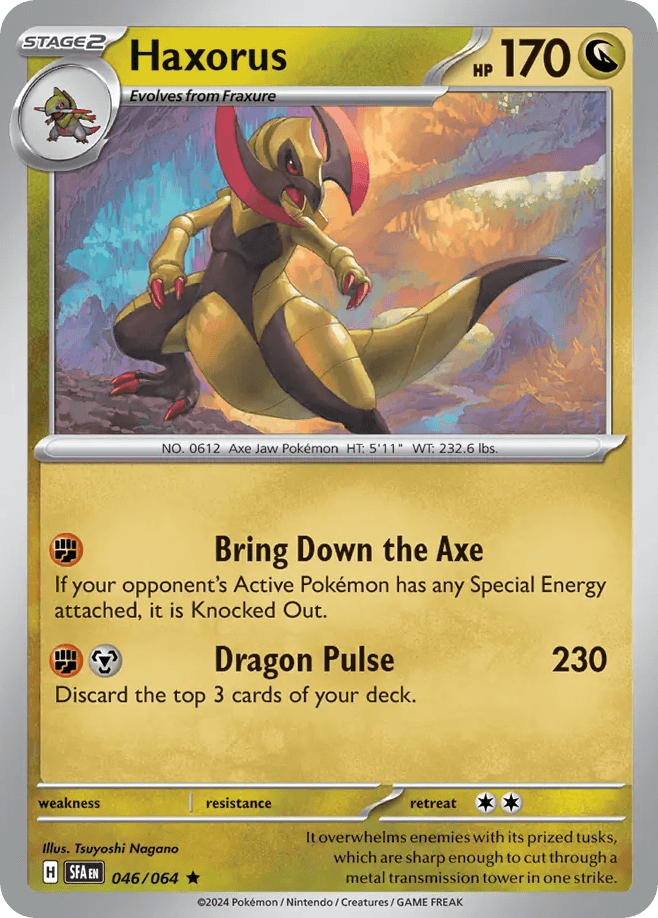 Haxorus — SV: Shrouded Fable Pokémon TCG card by Tsuyoshi Nagano