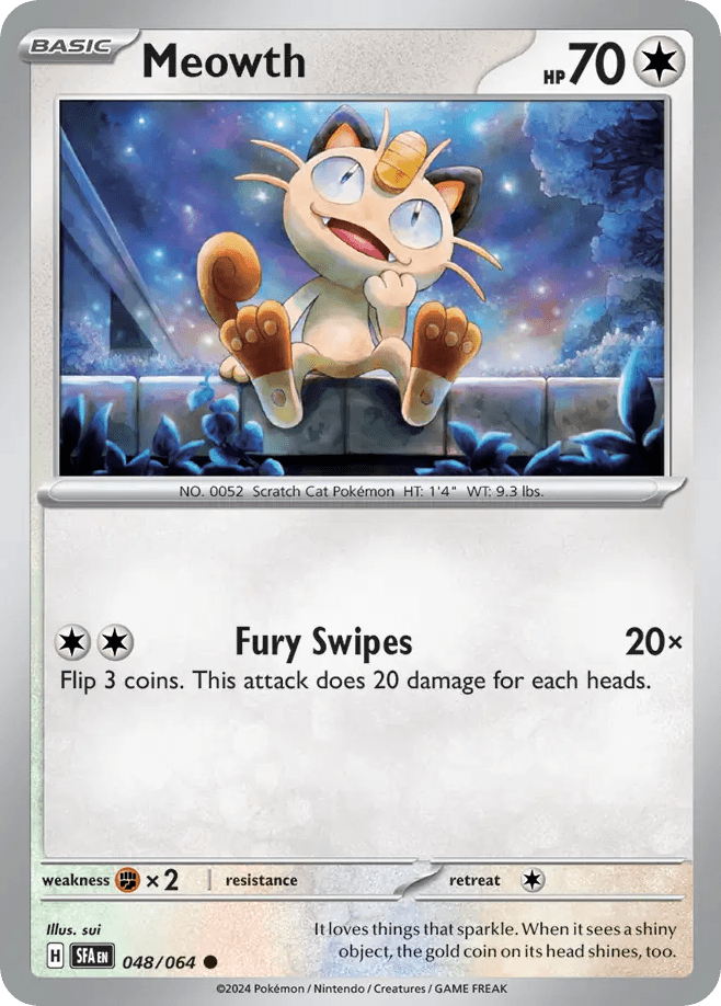 Meowth — SV: Shrouded Fable Pokémon TCG card by sui