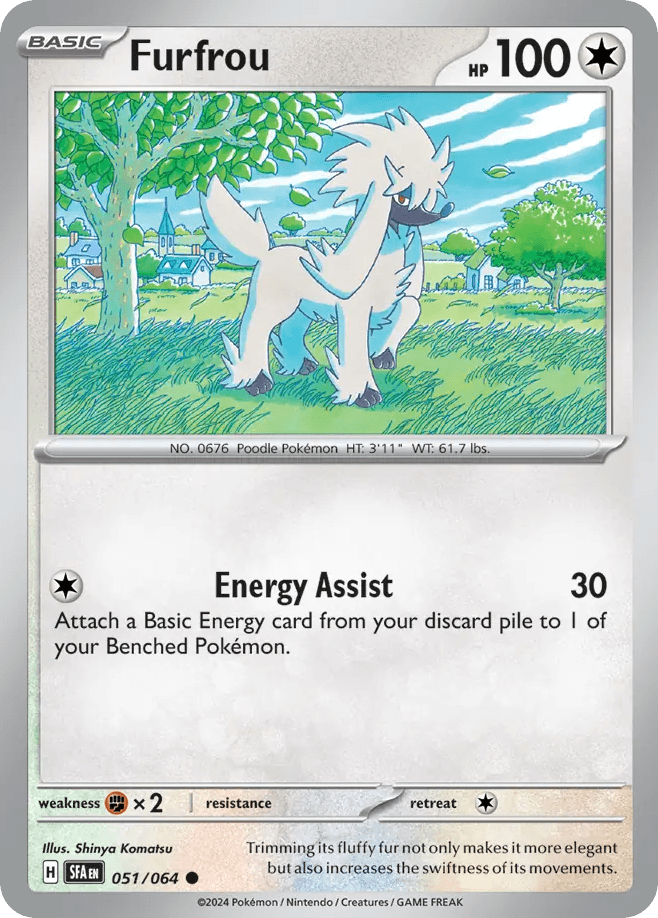Furfrou — SV: Shrouded Fable Pokémon TCG card by Shinya Komatsu