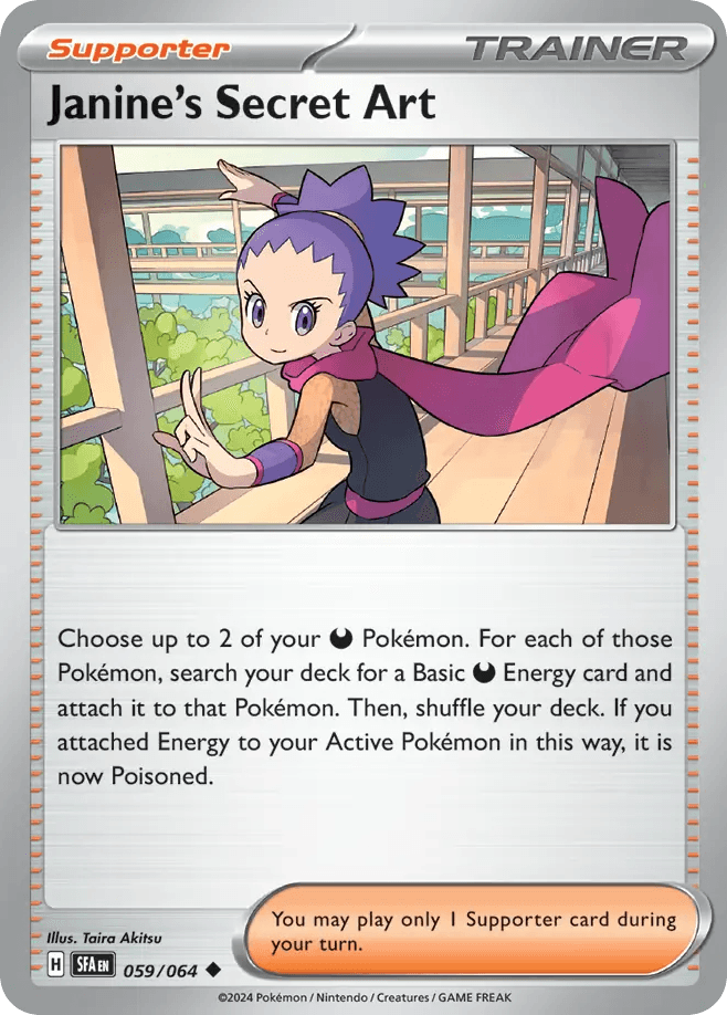 Janine's Secret Art — Prize Pack Series Cards Pokémon TCG card by Taira Akitsu
