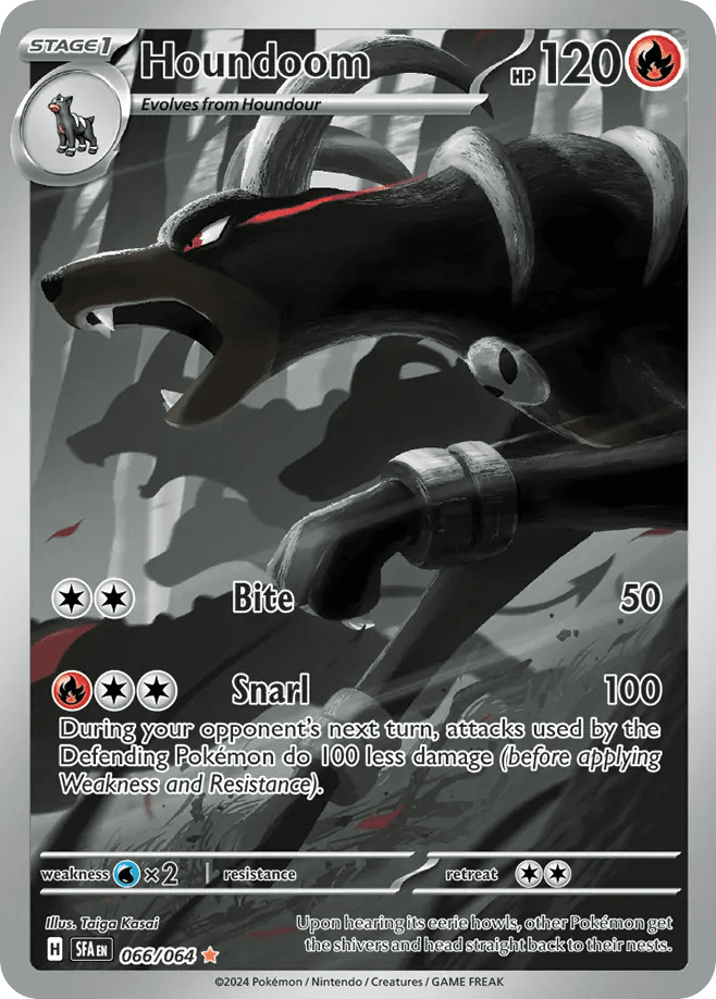 Houndoom - 066/064 — SV: Shrouded Fable Pokémon TCG card by Taiga Kasai