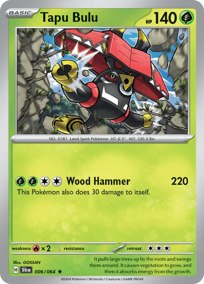 Tapu Bulu - 006/064 — SV: Shrouded Fable Pokémon TCG card by GOSSAN